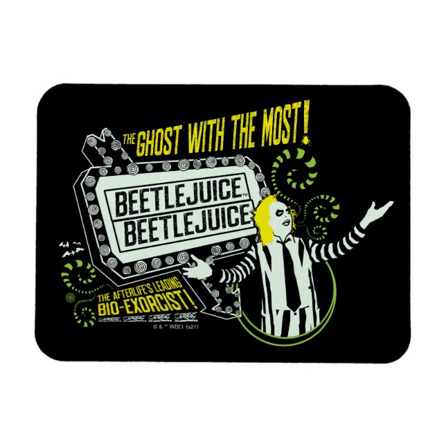 Beetlejuice | "Ghost With The Most" Marquee Magnet (Horizontal)