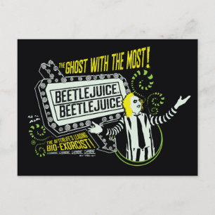 Beetlejuice "Ghost With The Most" Marquee Postcard