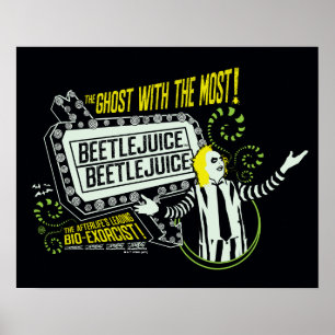 Beetlejuice   "Ghost With The Most" Marquee Poster
