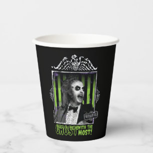 Beetlejuice   "Ghost With The Most" Portrait Paper Cups