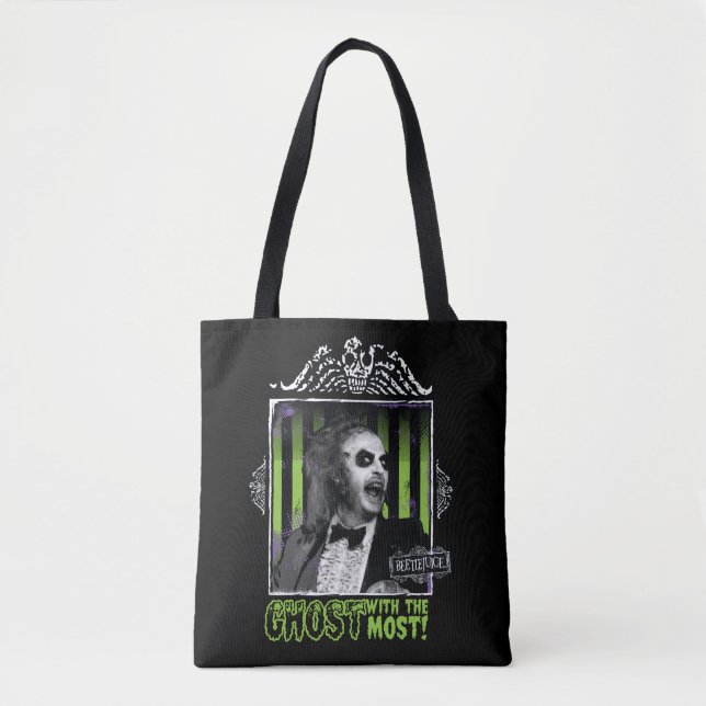 Beetlejuice | "Ghost With The Most" Portrait Tote Bag (Front)