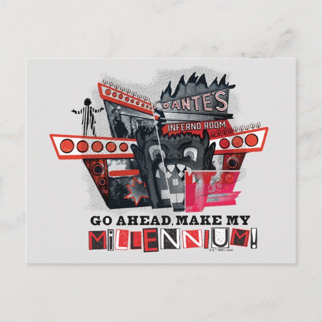 Beetlejuice | Go Ahead Make My Millennium Postcard (Front)