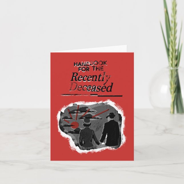 Beetlejuice | Handbook for the Recently Deceased Note Card (Front)