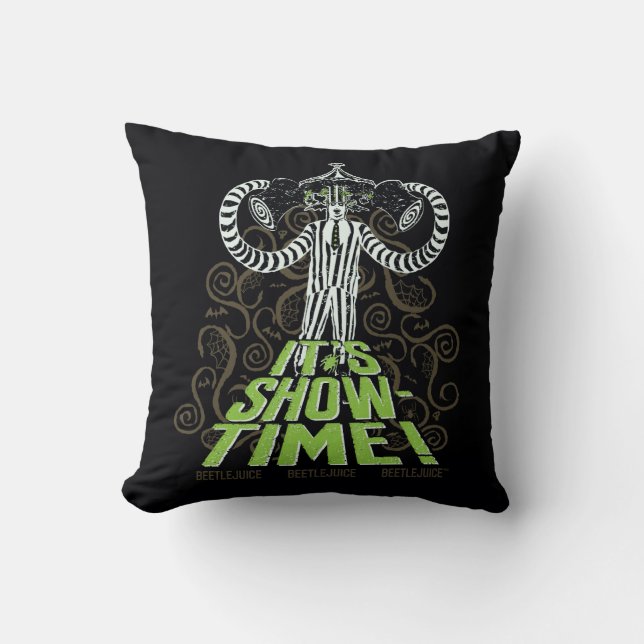 Beetlejuice | It's Show Time! Cushion (Front)