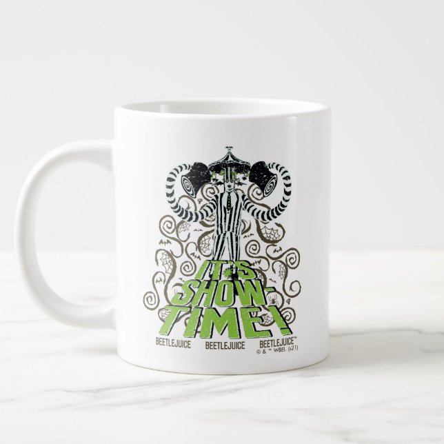 Beetlejuice | It's Show Time! Large Coffee Mug (Left)