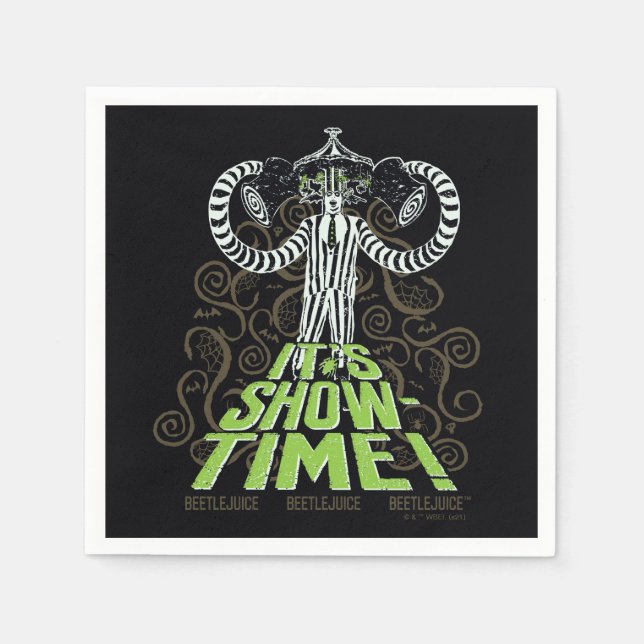 Beetlejuice | It's Show Time! Napkin (Front)