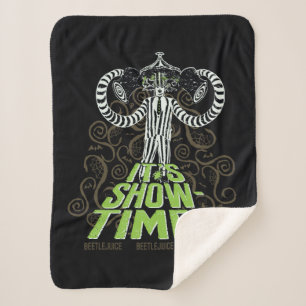 Beetlejuice   It's Show Time! Sherpa Blanket
