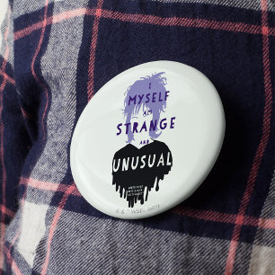 Beetlejuice Lydia "Strange and Unusual" Graphic 6 Cm Round Badge
