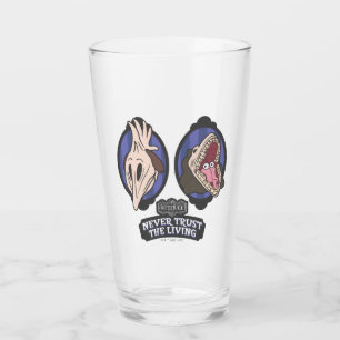 Beetlejuice Maitlands "Never Trust The Living" Glass