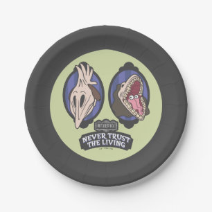 Beetlejuice Maitlands "Never Trust The Living" Paper Plate