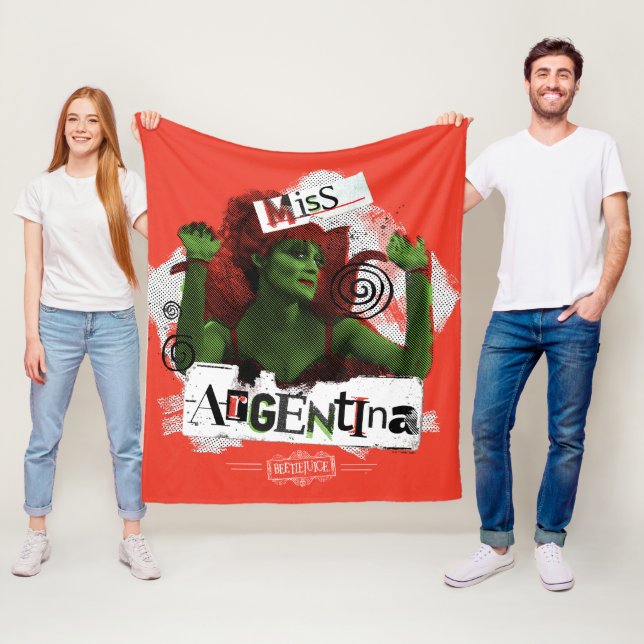 Beetlejuice | Miss Argentina Fleece Blanket (In Situ)