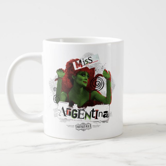 Beetlejuice | Miss Argentina Large Coffee Mug (Left)