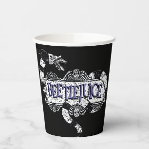 Beetlejuice   Sandworm Coiled on Beetlejuice Logo Paper Cups