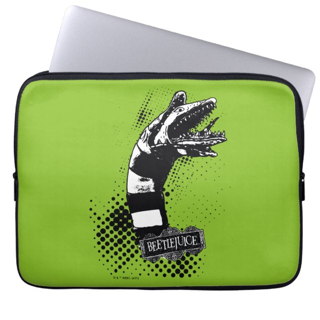 Beetlejuice | Sandworm Illustration Laptop Sleeve (Front)