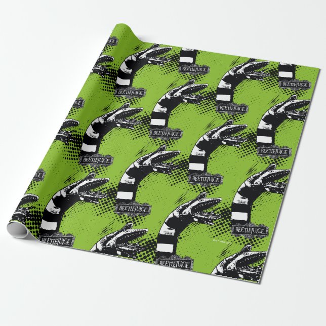 Beetlejuice | Sandworm Illustration Wrapping Paper (Unrolled)