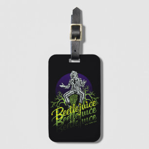 Beetlejuice   Sitting on a Tombstone Luggage Tag