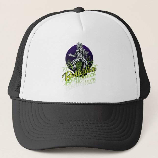 Beetlejuice | Sitting on a Tombstone Trucker Hat (Front)