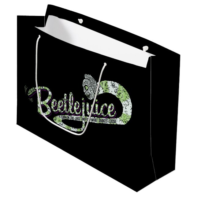 Beetlejuice | Turn on the Juice Large Gift Bag (Front Angled)