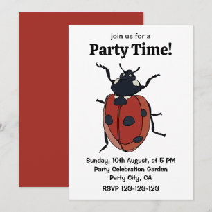 Beetles Insect Ladybug Beetles Invitation