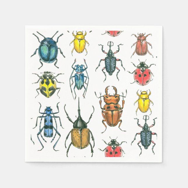Beetles Napkin (Front)