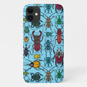Beetles on blue Case-Mate iPhone case