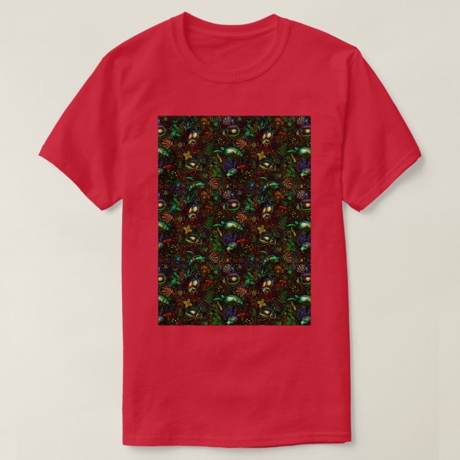 beetles pattern T-Shirt (Design Front)