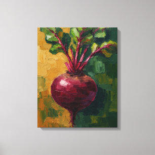 Beetroot Oil Painting Canvas Print