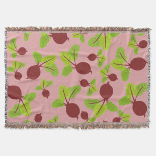 Beetroot Pattern Throw Blanket