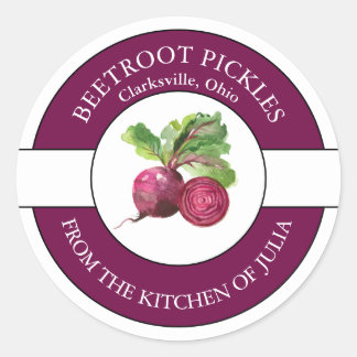 Beetroot Pickle Label