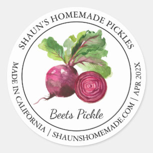 Beets Pickle Modern label