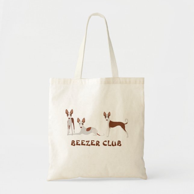 Beezer Club Ibizan Hound Podenco Tote Bag (Front)