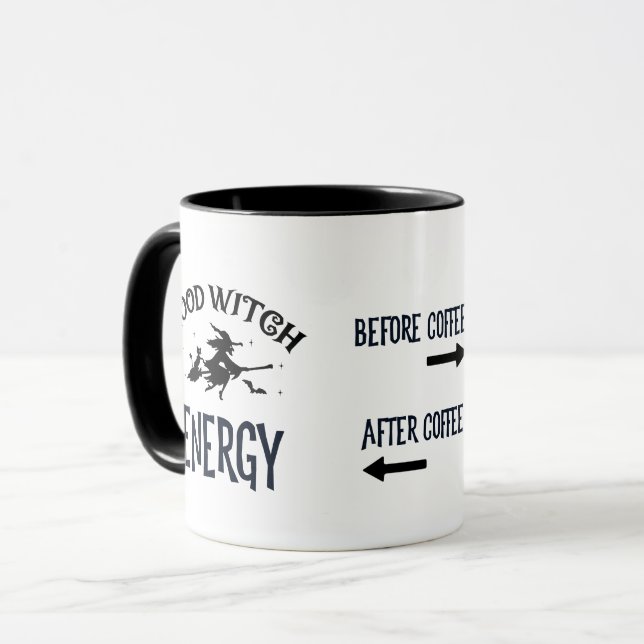 Before and After Coffee Witch Energy Mug (Front Left)