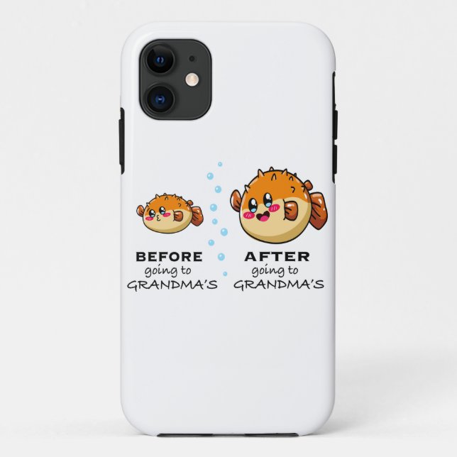 Before and After Going To Grandma Funny Nana Case-Mate iPhone Case (Back)