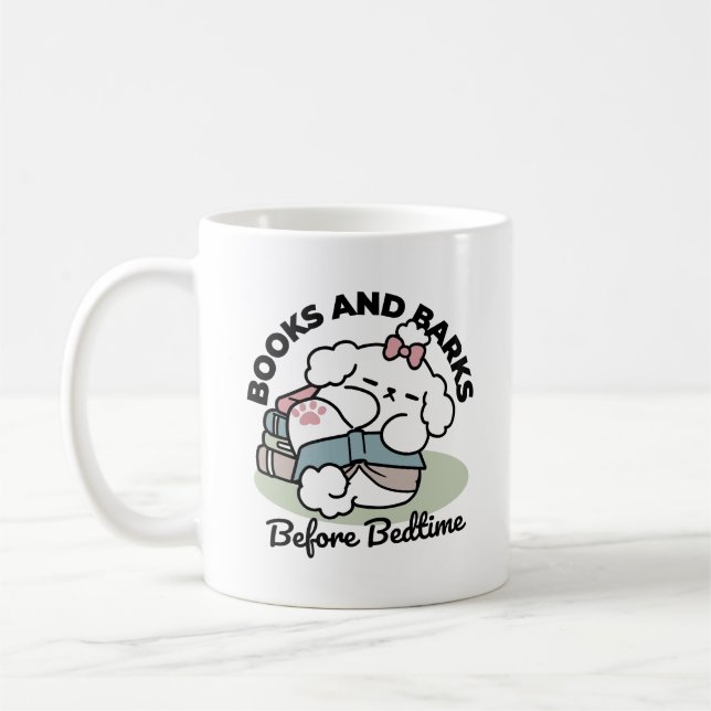 Before Bedtime with My Pup – Book and Dog Lover  Coffee Mug (Left)