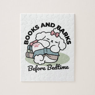 Before Bedtime with My Pup – Book and Dog Lover Jigsaw Puzzle