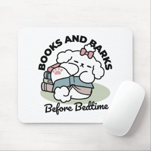 Before Bedtime with My Pup – Book and Dog Lover  Mouse Pad