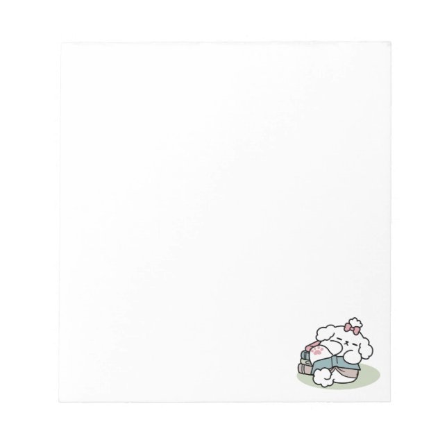 Before Bedtime with My Pup – Book and Dog Lover  Notepad (Front)