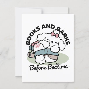 Before Bedtime with My Pup – Book and Dog Lover Postcard