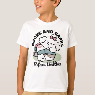 Before Bedtime with My Pup – Book and Dog Lover  T-Shirt