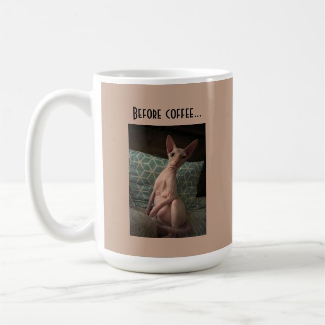 Before Coffee....After Coffee Mug (Left)