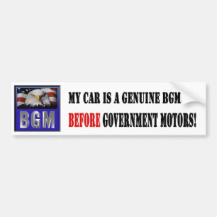 Before Government Motors - Car Bumper Sticker