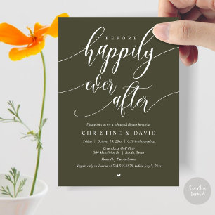 Before Happily Ever After, Rehearsal Dinner Invitation