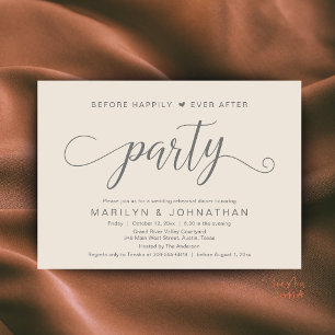 Before Happily Ever After Rehearsal Dinner Party Invitation