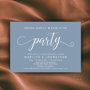Before Happily Ever After Rehearsal Dinner Party Invitation