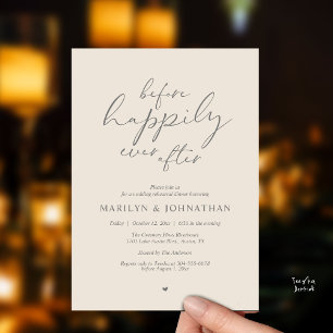 Before Happily Ever After, Romantic Rehearsal Invitation
