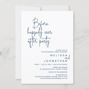 Before Happily Ever After Wedding Rehearsal Party Invitation