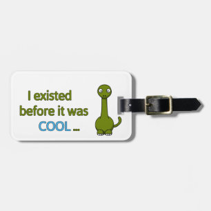 Before it was cool luggage tag