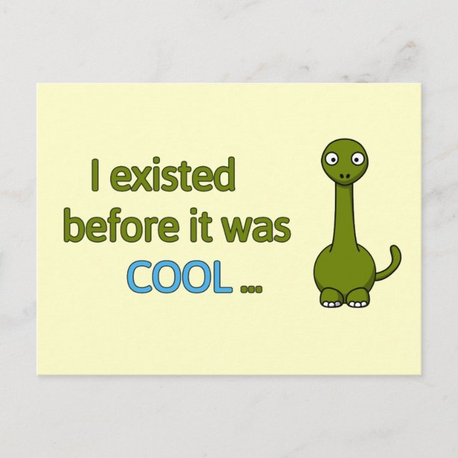 Before it was cool postcard (Front)
