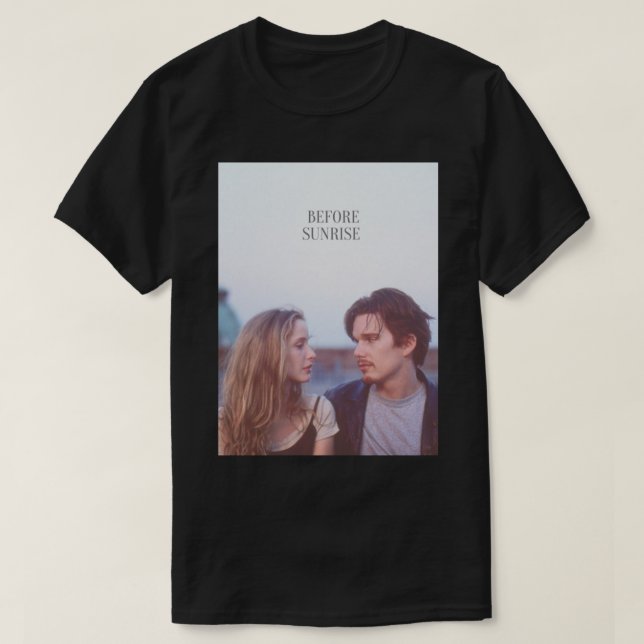 Before Sunrise Poster   T-Shirt (Design Front)
