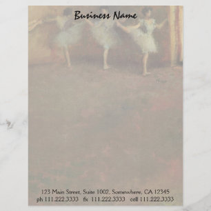 Before the Ballet by Edgar Degas, Vintage Fine Art Customized Letterhead